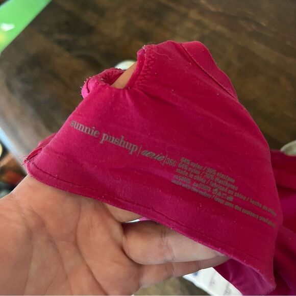 Aerie Bra Bundle Tan, Pink, and Mint - Picture 4 of 6